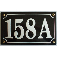 Huisnummer bord 'extra 4' 22x13 cm